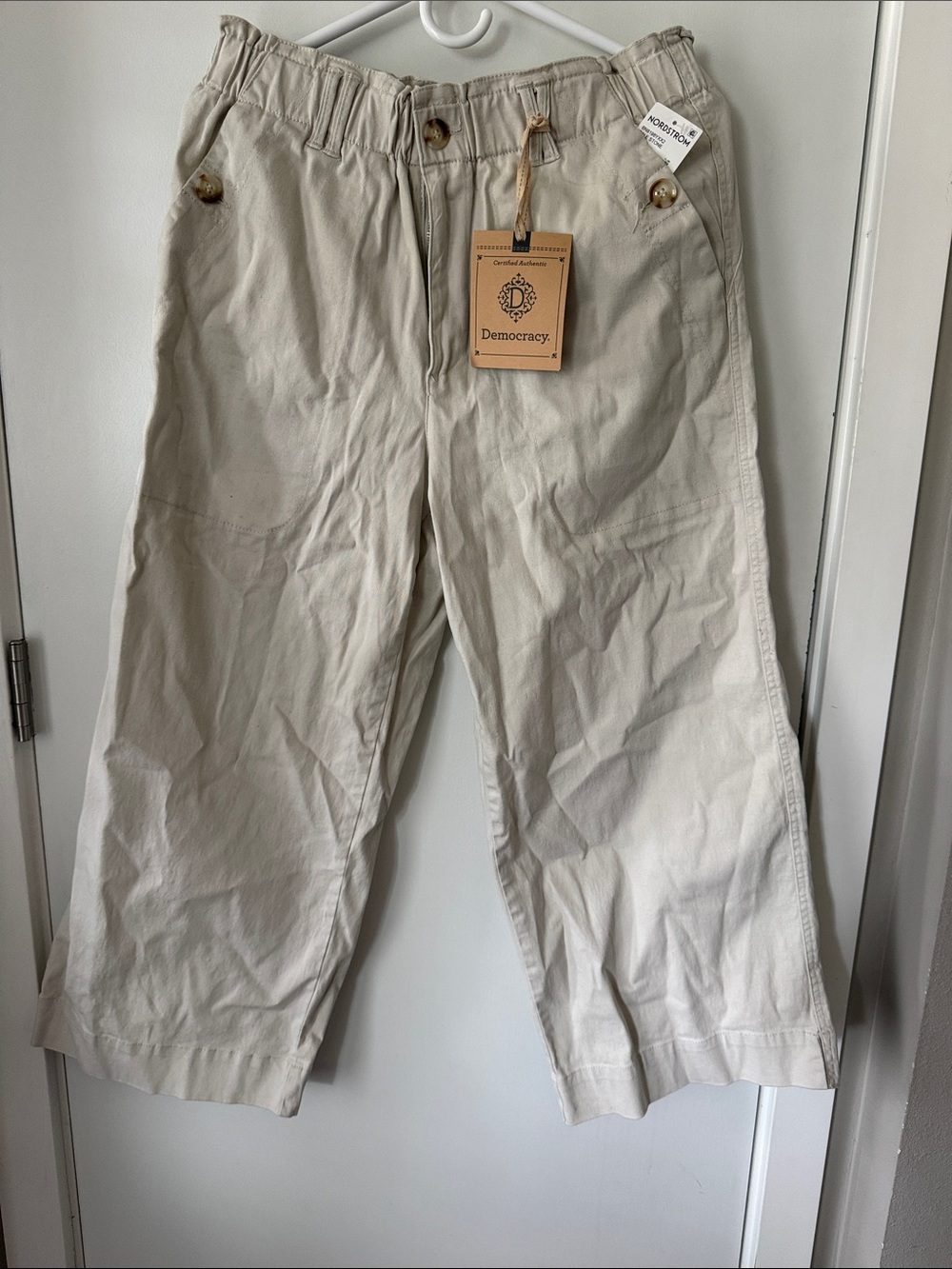 Democracy Women’s  Light Beige Casual Cotton Chinos